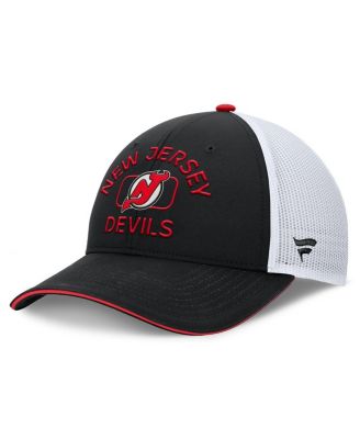 Fanatics - Men's Black/White New Jersey Devils Authentic Pro Rink Trucker Hat