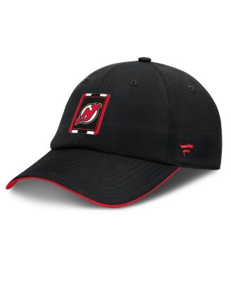 Fanatics - Men's Black/Red New Jersey Devils Authentic Pro Ripstop Adjustable Hat