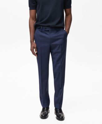 MANGO - Men's EU Slim-Fit Woolen Trousers
