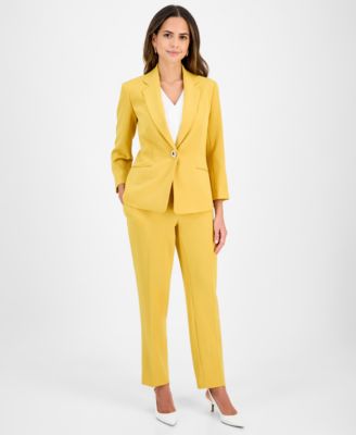 Kasper - Women's Toggle Jacket & Straight-Leg Pants
