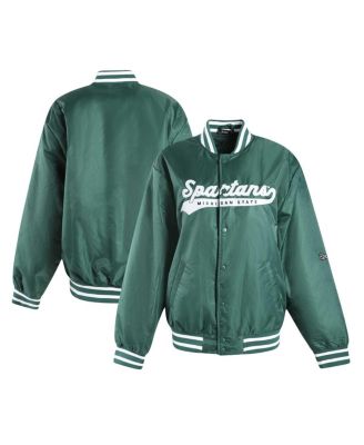 Hype And Vice - Women's Green Michigan State Spartans A-Game Varsity Full-Snap Jacket