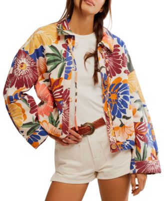 Free People - Women's Soleil Printed Cotton Beach Jacket