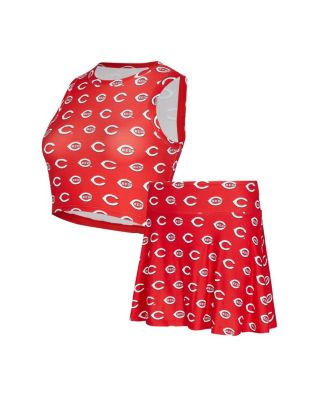 Concepts Sport - Women's Red Cincinnati Reds Knit Tank Top Skort Set