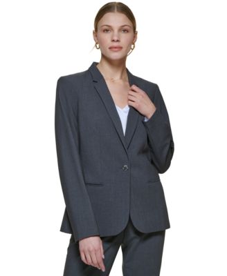 Calvin Klein - Women's One Button Blazer