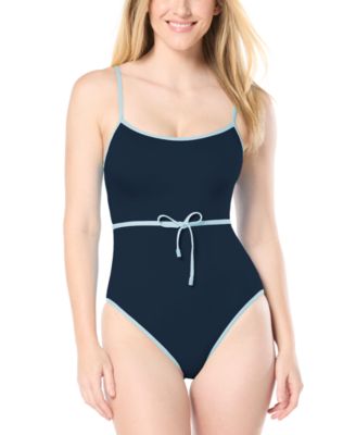 Kate Spade - Belted Classic One-Piece Swimsuit