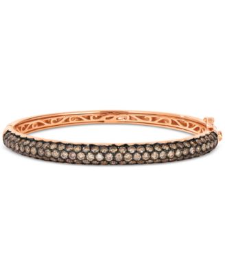 Le Vian - Chocolate Diamond Pav&eacute; Bangle Bracelet (5-3/4 ct. t.w.) in 14k Rose Gold
