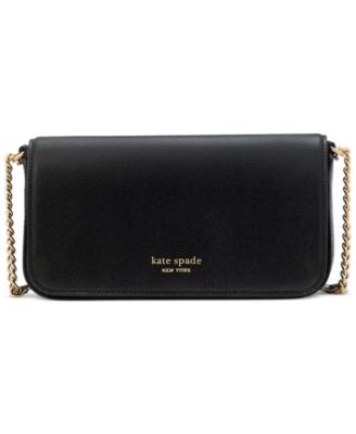 kate spade new york - Devin Saffiano Leather Flap Chain Wallet