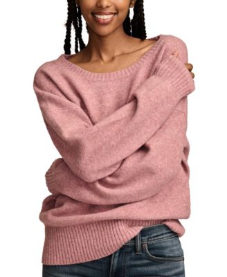 Lucky Brand - Women' sCrewneck Long-Sleeve Pullover Sweater