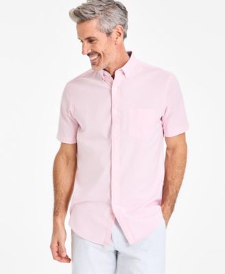 Club Room - Men's Short Sleeve Button-Down Oxford Shirt
