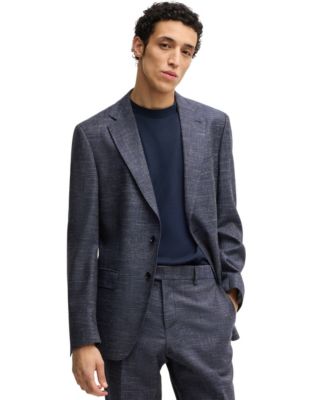Hugo Boss - Men's Patterned Slim-Fit Suit Jacket