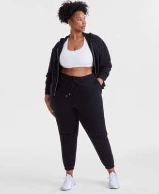 ID Ideology - Plus Size Soft-Touch Knit Ankle Joggers