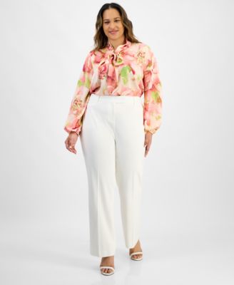 Tahari ASL - Plus Size Bird Eye Pants
