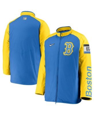 Nike - Men's Light Blue Boston Red Sox City Connect Baseball Dugout Full-Zip Jacket