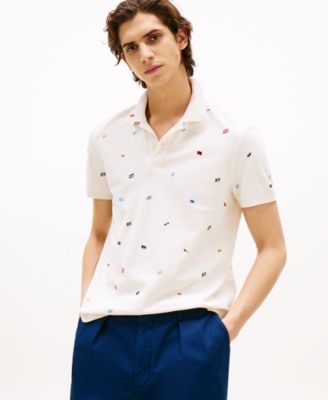 Tommy Hilfiger - Men's Big & Tall All-Over Flag Polo Shirt