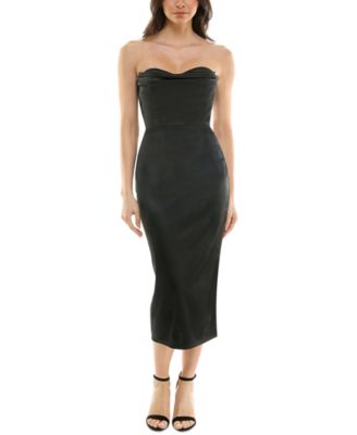 KATIA RAE - Women's Strapless Midi Party Dress