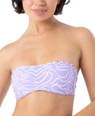 Roxy - Juniors' Sunshine State Of Mind Reversible Bandeau Bikini Top