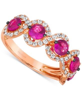 Le Vian - Passion Ruby™ (1-1/4 ct. t.w.) & Nude Diamond™ (1/2 ct. t.w.) Ring in 14k Rose Gold