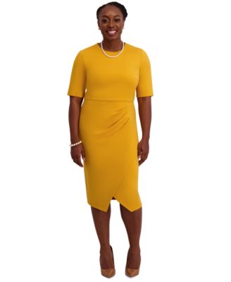 Kasper - Women's Short-Sleeve Wrap Dress, Regular & Plus Sizes