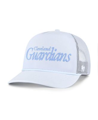 '47 Brand - Men's  Light Blue Cleveland Guardians Foundation Script Hitch Adjustable Trucker Hat