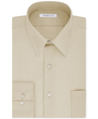 Van Heusen - Men's Tall Classic/Regular Fit Wrinkle Free Poplin Solid Dress Shirt