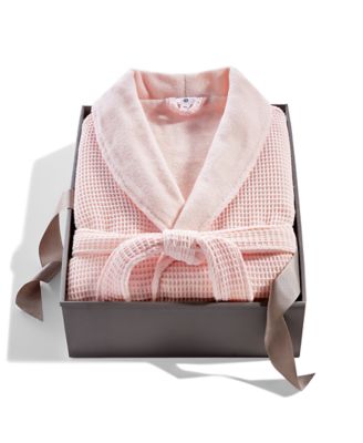 Hotel Collection - Cotton Boxed Waffle Textured Bath Robe, Created for Macy's