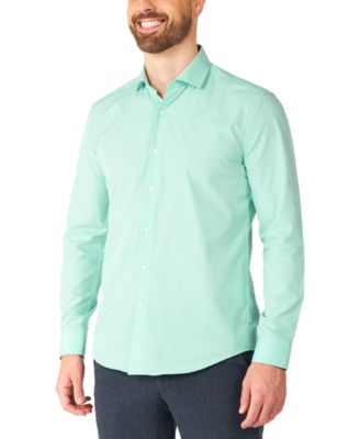 OppoSuits - Men's Long-Sleeve Glorious Green Shirt