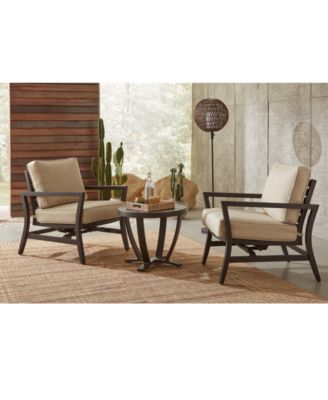 Agio - Astaire Outdoor 3-pc Rocker Chair Set (2 Rocker Chairs + 1 End Table)