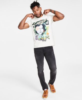 GUESS - Men's Collage T-Shirt & Slim-Fit Tapered Jeans