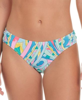 Jessica Simpson - Women's Ruched-Side Multicolor-Print Bottom