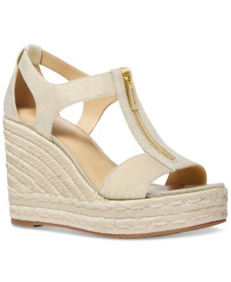 Michael Kors - Berkley Zipper Espadrille Platform Wedge Sandals