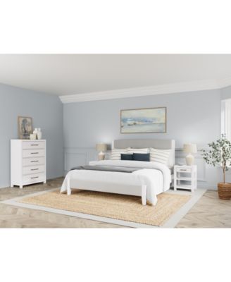 Furniture - Catriona 3pc Bedroom Set (Queen Upholstered Bed, Chest, Open Nightstand)