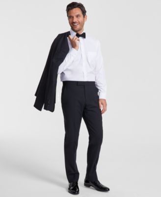 Brooks Brothers - Men's Classic-Fit Wool Blend Tuxedo Suit Pants