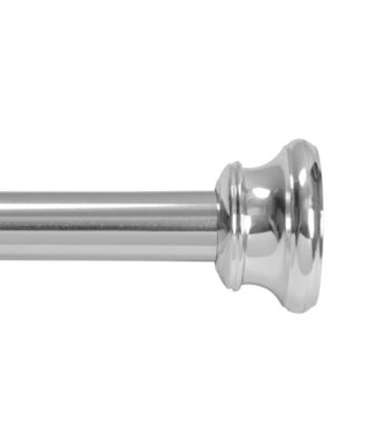 Kenney - Twist Fit™ No Tools Decorative Shower Curtain Rod, 42-72"