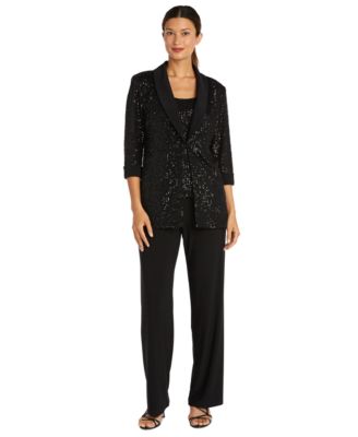 R & M Richards - Women's Sequined Jacket, Sequined Top & Pants