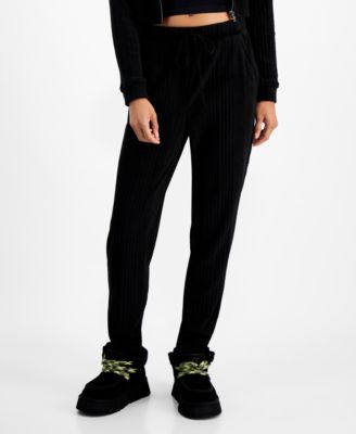 Self Esteem - Juniors' Ribbed Hacci-Knit Jogger Pants