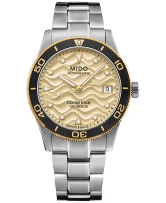 Mido - Men's Swiss Automatic Ocean Star Captain Stainless Steel Bracelet Watch 39mm