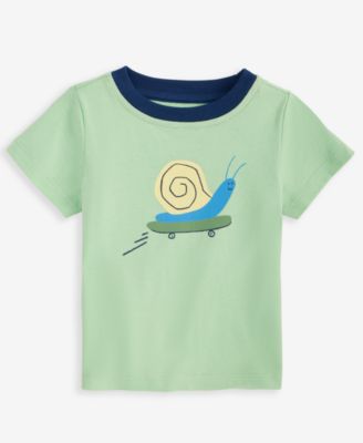 First Impressions - Baby Boys Skate Snail Graphic Cotton T-Shirt