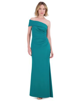 Eliza J - Petite One-Shoulder Side-Gathered Evening Gown