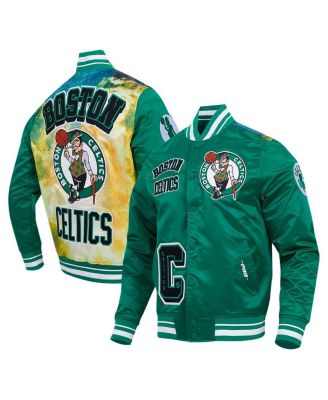 Pro Standard - Men's Kelly Green Boston Celtics Sublimated Satin Full-Snap Jacket