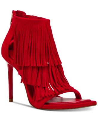 Steve Madden - Women's Fringzy Stiletto Sandals