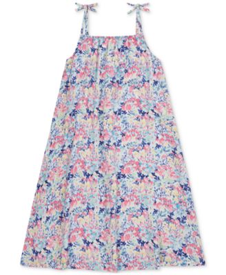 Hurley - Big Girl Printed Sleeveless Tie-Back Swing Dress