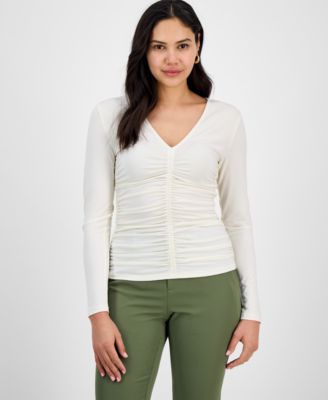I.N.C. International Concepts - Women's Ruched-Front Top
