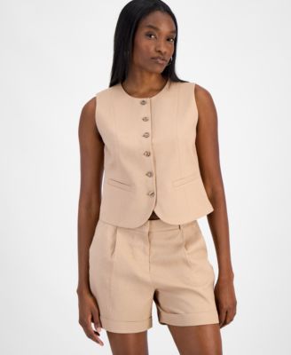 Bar III - Women's Button-Front Vest
