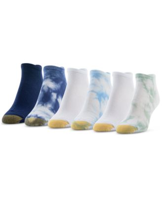 Gold Toe - Women's 6-Pk. Tie-Dyed PerfectFit Liner Socks