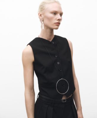 MANGO - Women's Wool Blend Suit Vest