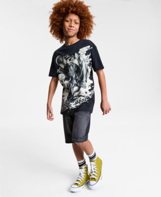 Hybrid - Miles Morales Tee & Epic Threads Jean Shorts
