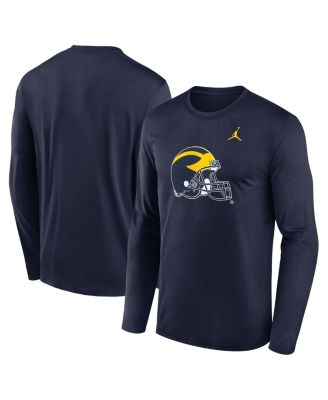 Jordan - Men's Navy Michigan Wolverines Primetime Alternate Logo Legend Long Sleeve T-shirt