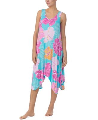 Ellen Tracy - Women's Sleeveless Handkerchief-Hem Nightgown