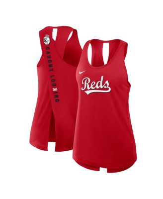 Nike - Women's Red Cincinnati Reds Crisscross Performance Tank Top