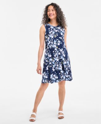 Style & Co - Women's Floral-Print Flip-Flop Dress, Exclusively at Macy's